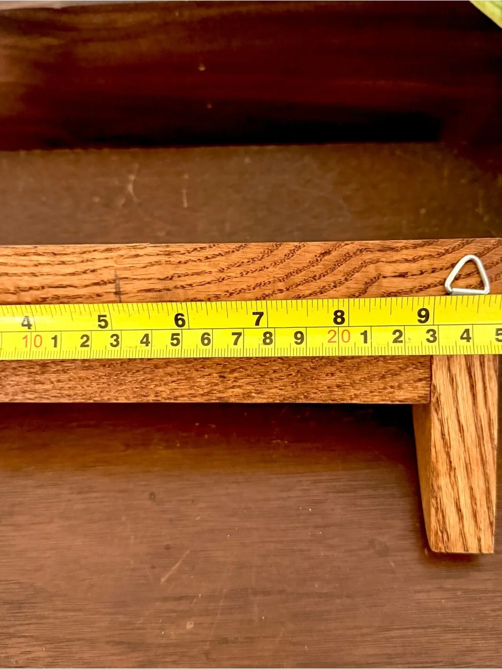Small Wood Shelf Wall Hanging Vintage Shelf 10”x3”x4” Handmade Boho Small Shelf